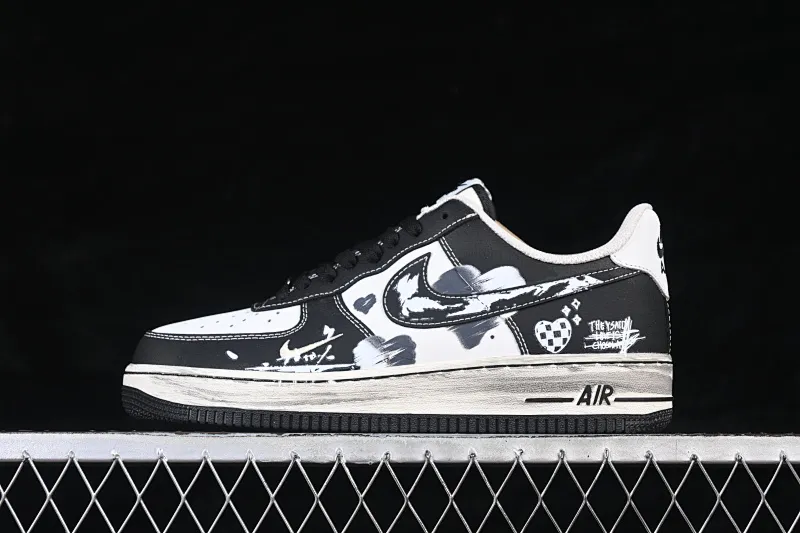 All categories Nk Air Force 1 Air Force series Nk Air Force 1 Low Air Force low-top Nike Air Force 1'07 Low "Graffiti Heartbeat" Hand-painted graffiti Graffiti heartbeat Air Force 1 low-top casual sneakers DB3301-808